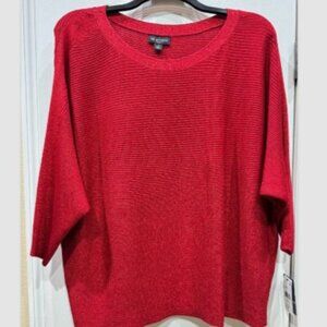 Shimmering Red Top by I.N. Studio - 1X